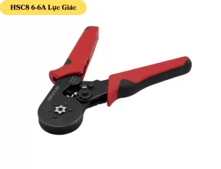 HSC8 6-6A  Kìm Bấm Đầu Cosse Pin Tròn Rỗng Lục Giác